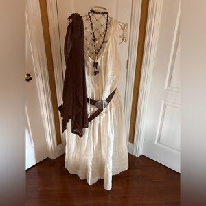 Spell Elegant White Sleeveless Maxi Dress size X-Large new with tags